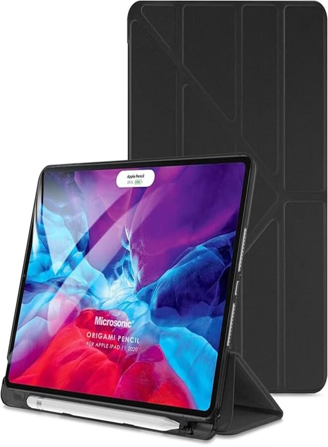 Microsonic Apple iPad Pro 11 2024 Case (A2836-A2837) Origami Pencil Black [Case Compatible with iPad Pro 11 2024 - Black]